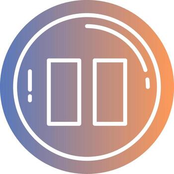 Pause Gradient Icon vector