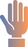 Hand Gradient Icon vector
