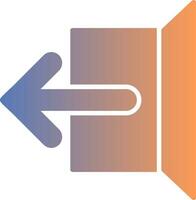 Logout Gradient Icon vector