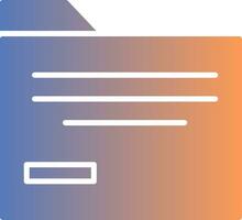 Folder Gradient Icon vector