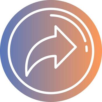 Forward Gradient Icon vector