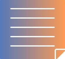 Post It Gradient Icon vector