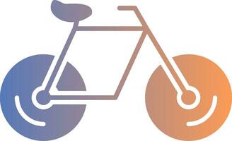 Bicycle Gradient Icon vector