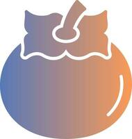 Persimmon Gradient Icon vector