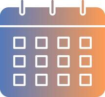 Calendar Gradient Icon vector