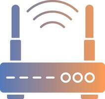 Wifi Router Gradient Icon vector