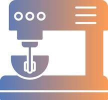 Electric Mixer Gradient Icon vector