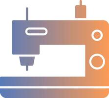 Sewing Machine Gradient Icon vector