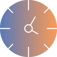 Clock Gradient Icon vector