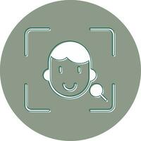 Face Scanner Vector Icon