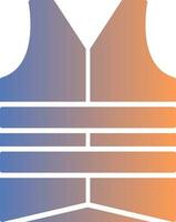 Vest Gradient Icon vector