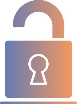 Open Gradient Icon vector