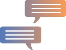 Conversation Gradient Icon vector