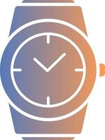 Stylish Watch Gradient Icon vector