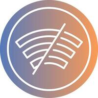 Disconnected Gradient Icon vector