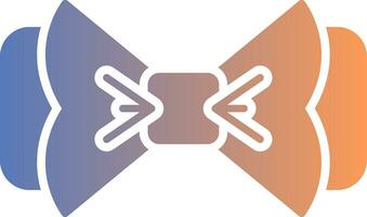 Bow Tie Gradient Icon vector