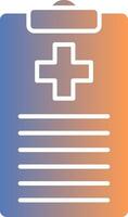 Medical Chart Gradient Icon vector