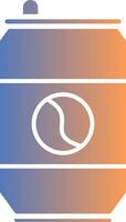 Soda Can Gradient Icon vector
