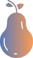 Pear Gradient Icon vector