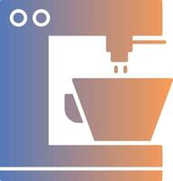 Coffee Machine Gradient Icon vector