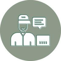 Customer Service Agent Vector Icon