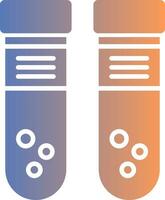 Test Tube Gradient Icon vector