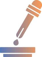 Pipette Gradient Icon vector