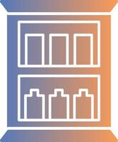 Medicine Cabinet Gradient Icon vector