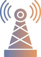 Telecommunications Gradient Icon vector