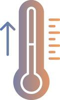 Thermometer Gradient Icon vector