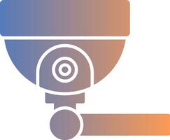 Security Camera Gradient Icon vector