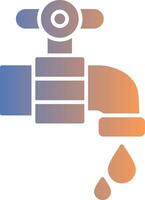 Faucet Gradient Icon vector