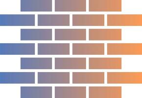 Brick Wall Gradient Icon vector