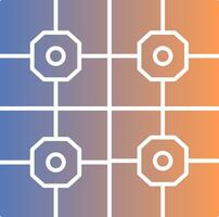 Floor Tiles Gradient Icon vector