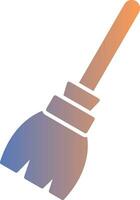 Broom Gradient Icon vector