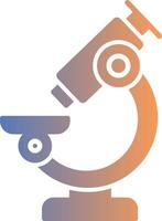 Microscope Gradient Icon vector