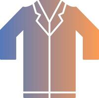 Lab Coat Gradient Icon vector