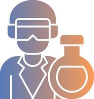 Chemist Gradient Icon vector