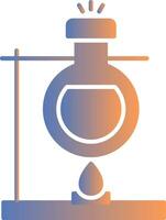 Bunsen Burner Gradient Icon vector