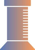 Graduated Cylinder Gradient Icon vector