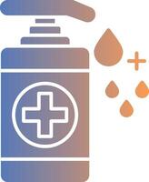 Hand Sanitizer Gradient Icon vector