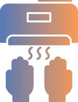 Hand Dryer Gradient Icon vector