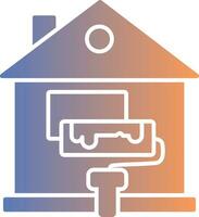 Home Renovation Gradient Icon vector