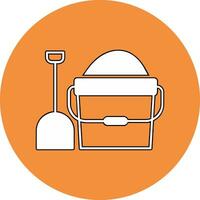 Sand bucket Vector Icon
