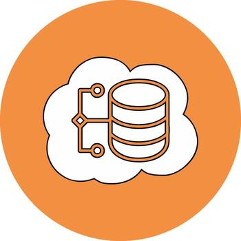 Cloud Data Vector Icon