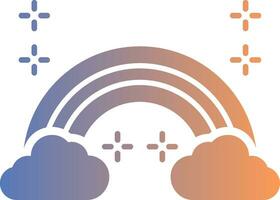 Rainbow Gradient Icon vector