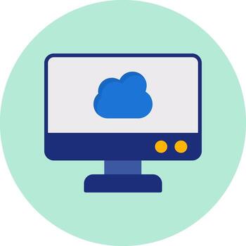 Cloud Computing Vector Icon