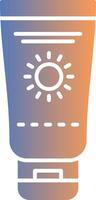 Sunscreen Gradient Icon vector