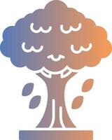 Tree Gradient Icon vector