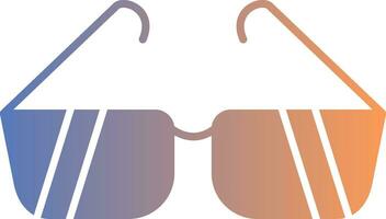Gafas de sol degradado icono vector